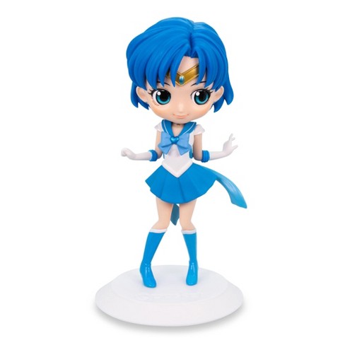 Banpresto Sailor Moon Eternal Q Posket Action Figure | Super Sailor Mercury  (Version A)