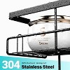 Aoibox Over the Door Shower Caddy Hanging: Rustproof Shower Organizer with No Drilling Bathroom Rack for Inside, Includes Soap Holders & Hooks - 2 of 4