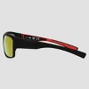 Men's Rubberized Plastic Wrap Sport Sunglasses - All In Motion™ Black: Scratch-Resistant, UV Protection - 4 of 4