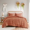 Gulches King Cal King White Clip Jacquard 3 Piece Comforter Set - 3 of 4