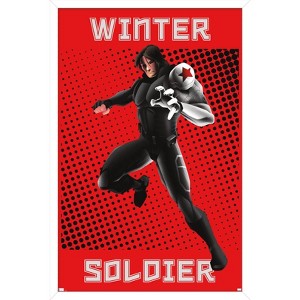 Trends International Marvel Shape of a Hero - Winter Soldier Framed Wall Poster Prints - 1 of 4