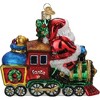 Old World Christmas Blown Glass Ornament for Christmas Tree, Santa On Locomotive - 3 of 4