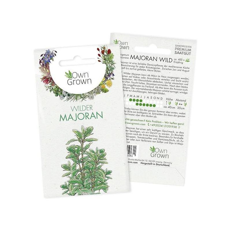 OwnGrown Premium Herb Seeds, Majoran, Green, 1 of 4