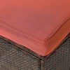 Chic Crate - Parkhurst 6-Piece All-Weather Rattan Outdoor Set with Vibrant Orange Cushions & Table - 3 of 4