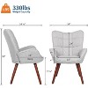 Garvee Upholstered Chairs for Dining Table,Kitchen Chairs Farmhouse High Back Dinning Chair for Kitchen, Dining Room, Living Room, Restaurant - 3 of 4