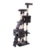 FURNIinspire Pet Tower 67 Multi Level Cat Tree Tower, Kitten Condo House with Scratching Posts, Kitty Play Activity Center, Gray, 19.70"*19.70"*67" - 3 of 4