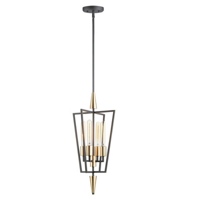 Maxim Lighting Wings 4 - Light Pendant in  Black/Satin Brass