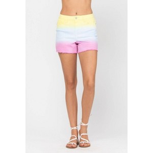 Women's Dip Dye Shorts - Judy Blue - 1 of 4