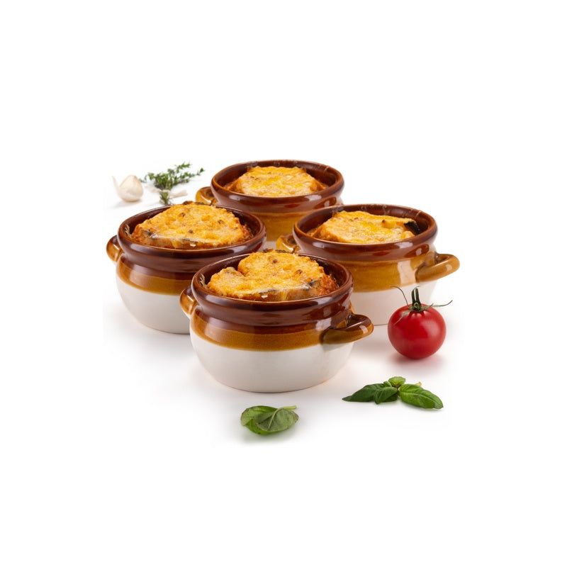 Kook French Onion Soup Bowls, Crocks with Handles, 18 oz, Set of 4, 1 of 6
