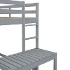 NicBex Twin Size Loft Bed Wooden Bed Frame with Platform, Ladder and Full Length Guardrail, No Box Spring Required, Space saving - 4 of 4