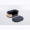 PAGED Velvet Pet Bed with Solid Wood Legs and Bent Wood Back,Comfy Dog Bed Sofa for Pets - 4 of 4