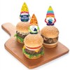 Big Dot of Happiness Gnome Birthday - Dessert Cupcake Toppers - Happy Birthday Party Clear Treat Picks - Set of 24 - 3 of 4