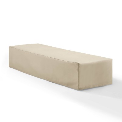 Tan Heavy-Duty Vinyl Outdoor Chaise Lounge Cover, 20" x 20"