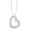 GILDED Lab-Grown Diamond Double Heart Necklace for Women – 925 Sterling Silver, 14K Gold-Plated Two-Tone Pendant, 18-inch Chain - 2 of 4