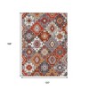HomeRoots 10' X 14' Rust Lavender And Ivory Southwestern Washable Indoor Outdoor Area Rug - 3 of 4