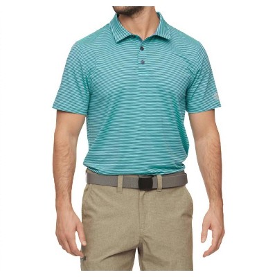 Men's Naples Striped Performance Polo Shirt - Flags & Anthem