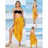 LA LEELA Sarong Coverups for Women Chiffon Swim Cover Up Long Women's Beachwear Pool Beach Wraps Skirt Bikini Cover-ups - 3 of 4