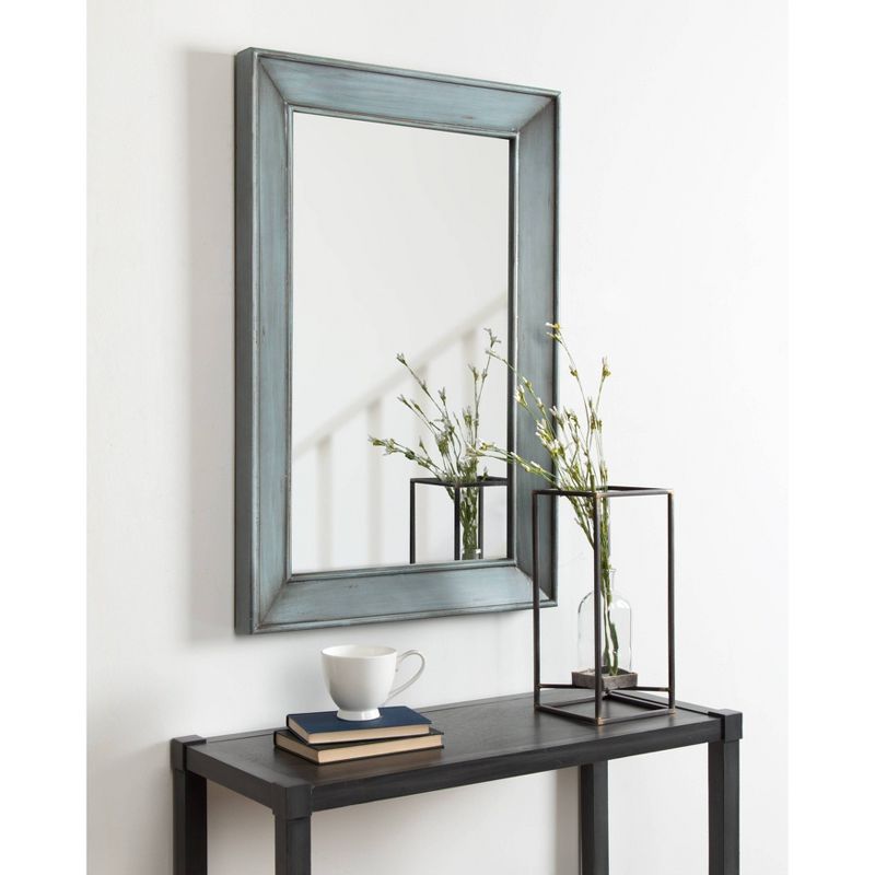 23&#34; x 35&#34; Yuda Wooden Wall Mirror Blue - Kate &#38; Laurel All Things Decor, 6 of 7
