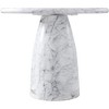 Meridian Furniture,Cosenza 36" Marble Finish Concrete Dining Table - 3 of 4