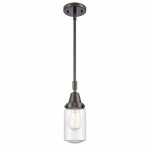 Dover - 1 Light Stem Hung Mini Pendant In Traditional Style-11.38 Inches Tall and 4.5 Inches Wide - 1 of 1