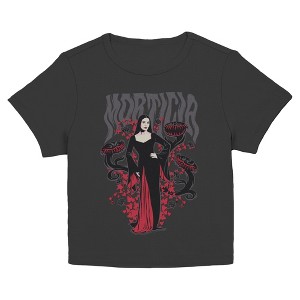 Juniors Wednesday Morticia and Cleopatra Plant T Shirt - 1 of 2