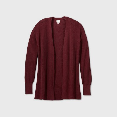 burgundy cardigan target