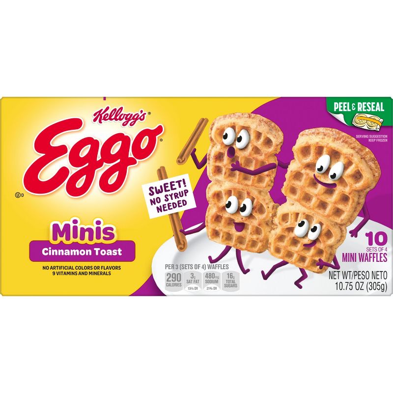 Eggo Cinnamon Toast Frozen Waffles - 10.75oz/10ct, 3 of 8