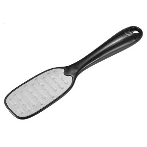 Unique Bargains Stainless Steel Removes Dead Skin Pedicure Scrubber Foot File Black 1 Pc - 1 of 4