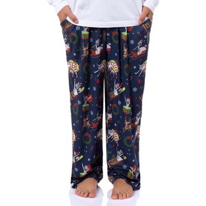 Rick and Morty Men's Christmas Sleep Tossed Print Pajama Pants - 1 of 4