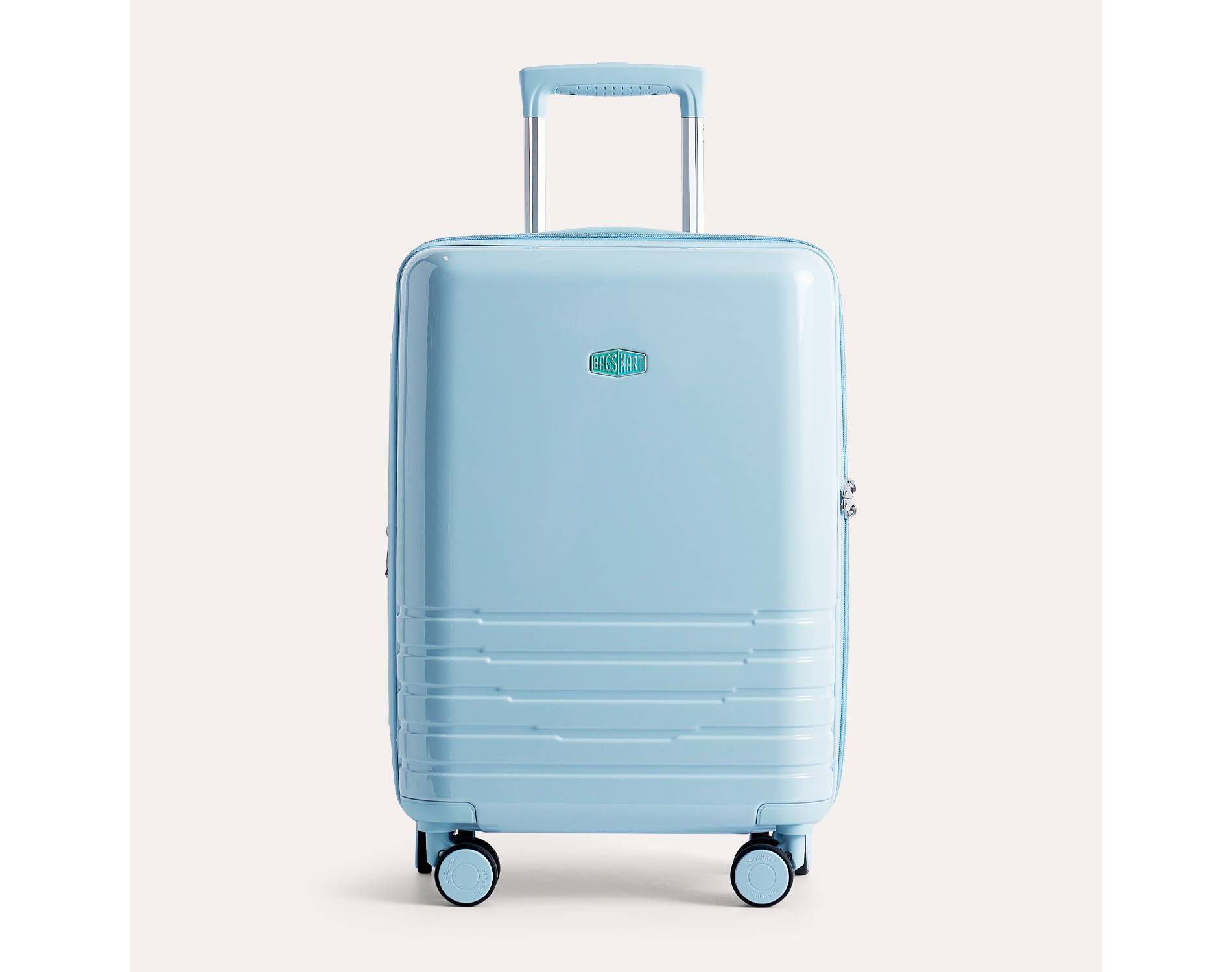 Bagsmart Carry On Getaway 20" GlideTech Wheels Expandable Carry-On Luggage Hardside Suitcase - Sky Blue
