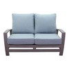 Courtyard Casual Cabo Motion  4 pc Loveseat Coffee Table Set - 4 of 4