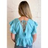 Women's Ariel V-Neck Blouse - day + moon - 3 of 4