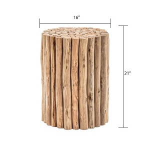 UPTIOT End Table Natural - 1 of 4