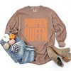 Simply Sage Market Pumpkin Queen Distressed Garment Dyed Long Sleeve - 3 of 4