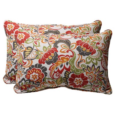 red and green pillows