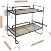 2-Tier Over The Toilet Storage Shelf, Bathroom Organizer Rack & Toilet Tank Cabinet- Space-Saving Furniture for Small Bathrooms - 3 of 3