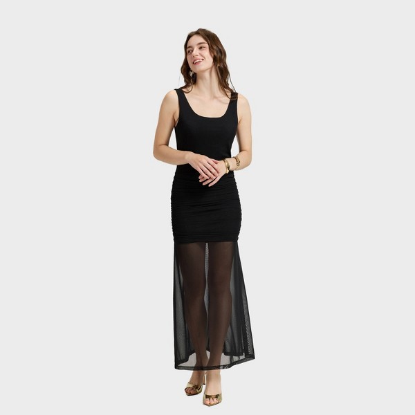 Vestido largo con capa de malla - A New Day™ 3