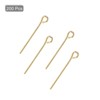 Unique Bargains DIY Craft Necklaces Bracelets Earrings Jewelry Making Iron 21 Gauge Eye Pins 200 Pcs - 3 of 4