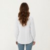 Anna-Kaci Women's Long Sleeve Eyelet Embroidered Top with V-Neckline and Ruffle Cuffs - 3 of 4