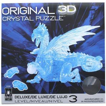 University Games Blue Dragon 56 Piece 3D Crystal Jigsaw Puzzle