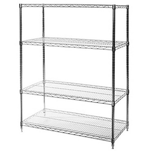 Shelving.com Chrome Wire Shelving With 4 Tier Shelves - 18