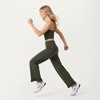 Anna-Kaci Active Women's High Waist Wide Leg Sweatpants with Ruffle Hem Detail - 4 of 4