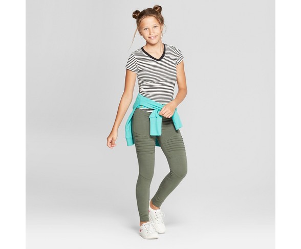 Buy Girls' Moto Leggings - art class™ Olive S Online at  desertcartZimbabwe