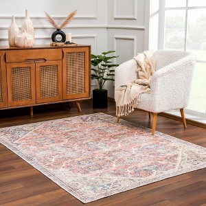 Hauteloom Vintage Flat Pile Washable Rug - 1 of 4
