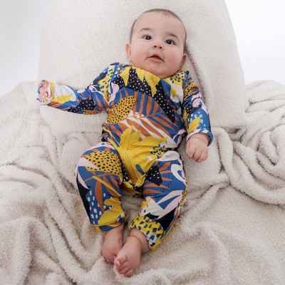Image of Mixed Up Clothing Infant The Baby Tuta Jumper - Yellow Tropical - 9 Months