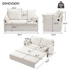Sleeper Sofa,Corduroy Convertible Sleeper Sofa With USB Charging Ports And Pillows,Convertible Sofa Bed,Sleeper Sofa  For Living Room-Cuddlewood - 4 of 4