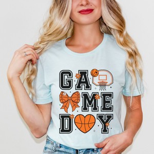 Simply Sage Market Basketball Game Day Coquette Short Sleeve Tee - 1 of 4