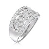 Ross-Simons 1.00 ct. t.w. Diamond Checkered Ring in 14kt White Gold Size 8 - 3 of 4