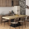 Famapy Home Wood Extendable Dining Table Black Base - image 2 of 4