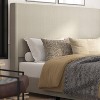 Taylor & Logan King 57" High Kellan Platform Bed Beige: Elegant Plastic Frame, No Box Spring Needed - 2 of 4
